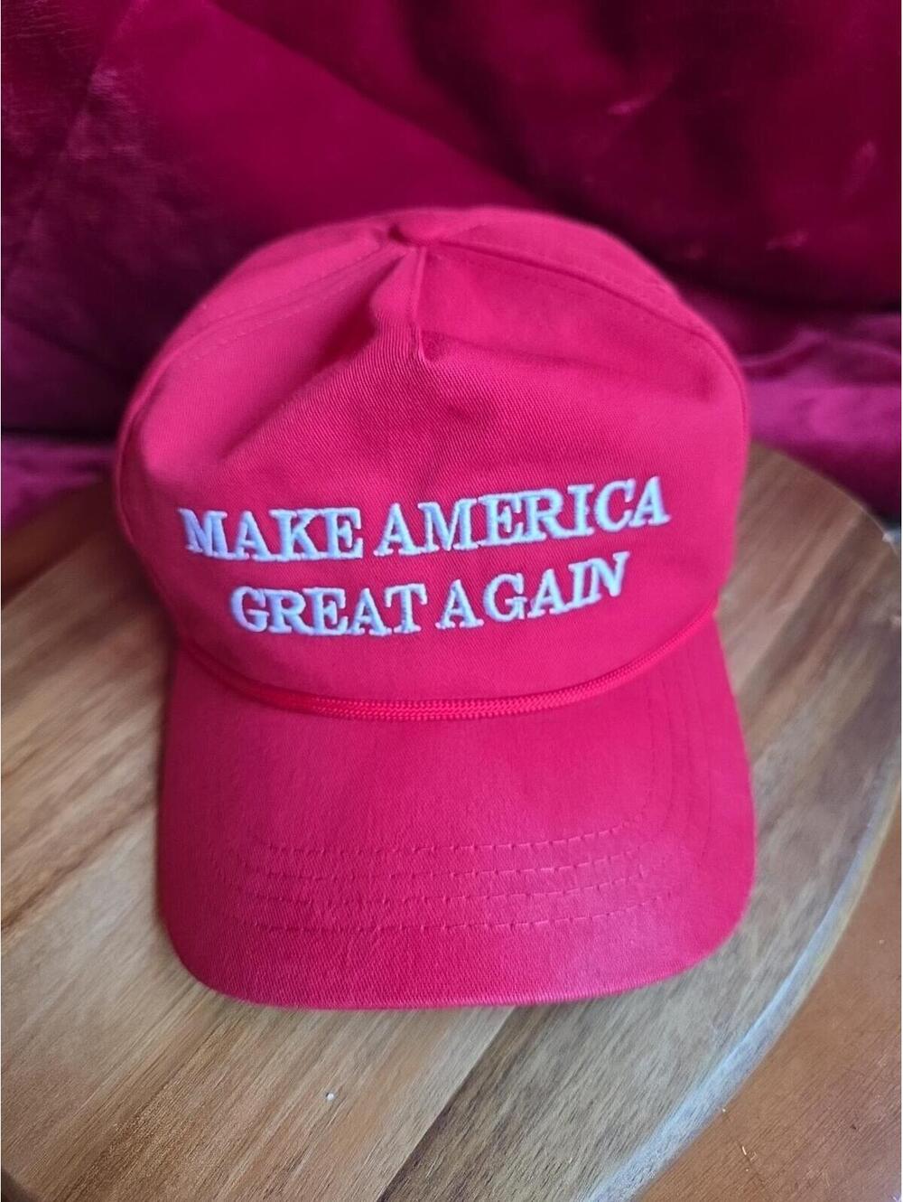Cali Fame Made in U.S.A. MAGA SnapBack Adjustable Hat Red